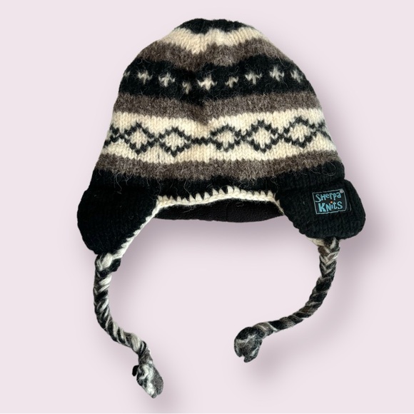 Sherpa Knits Other - Sherpa Knits 100% Wool Fleece / Sherpa Lined Kids Winter Hat